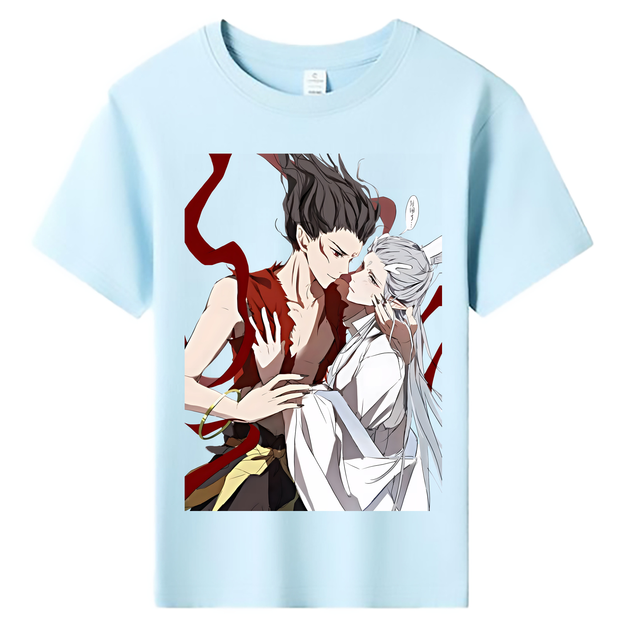 （画像用） Ne Zha 2 ナタ 魔童の大暴れ 綿100％キッズTシャツ（フロントプリント）